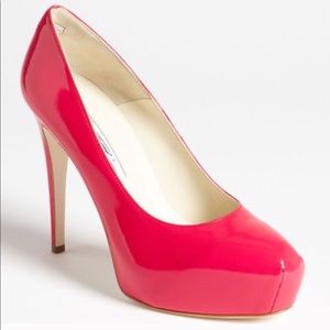 Brian Atwood Maniac Heels Red Patent Leather